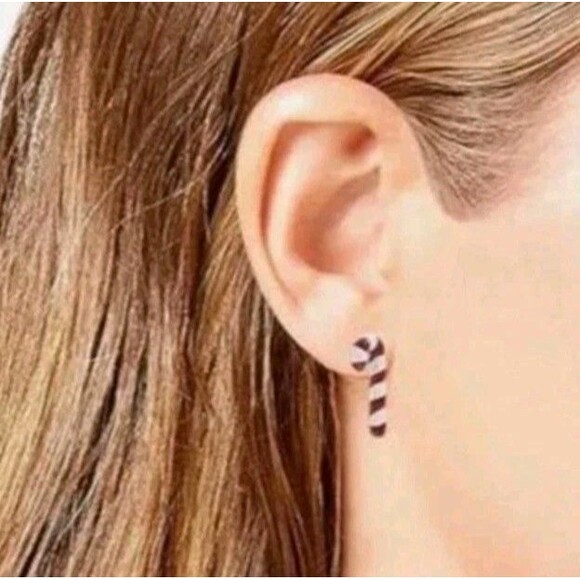 Betsey Johnson Gingerbread Bow Earrings Set Present Santa Hat Mismatched Singles - Picture 3 of 3